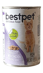 Best Pet Parça Tavuk Etli Soslu Yavru Kedi Konservesi 415 Gr