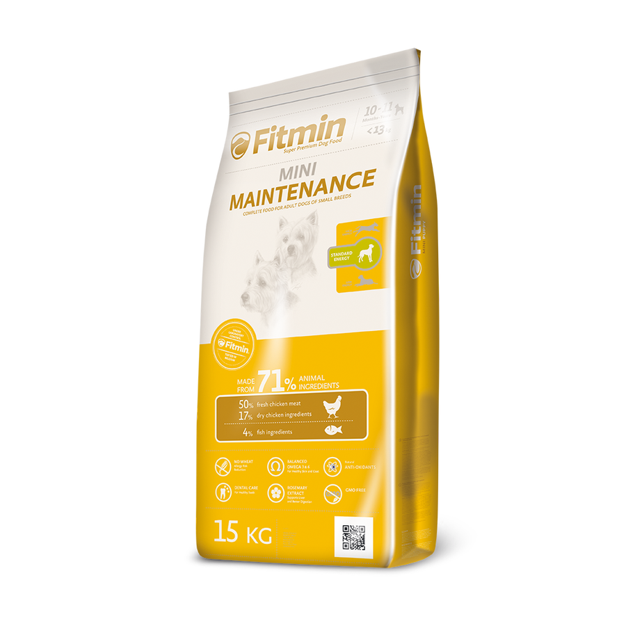 Fitmin Mini %50 Taze Tavuk Etli Ufak Irk Yetişkin Köpek Maması 15 Kg