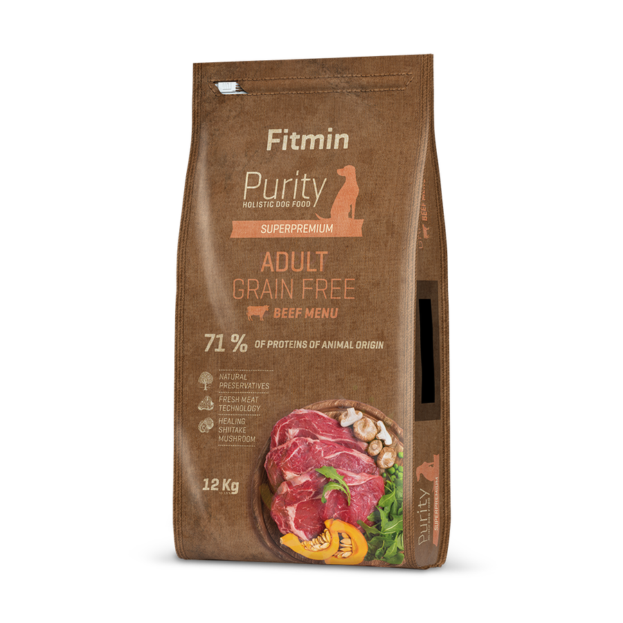 Fitmin Purity Gf Biftekli Tahılsız Yetişkin Köpek Maması 12 Kg