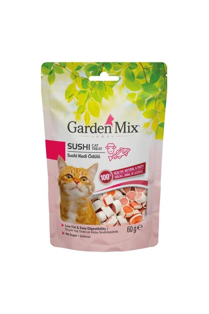 Gardenmix Garden Mıx Kuzulu Sushi Kedi Ödülü 60 Gr