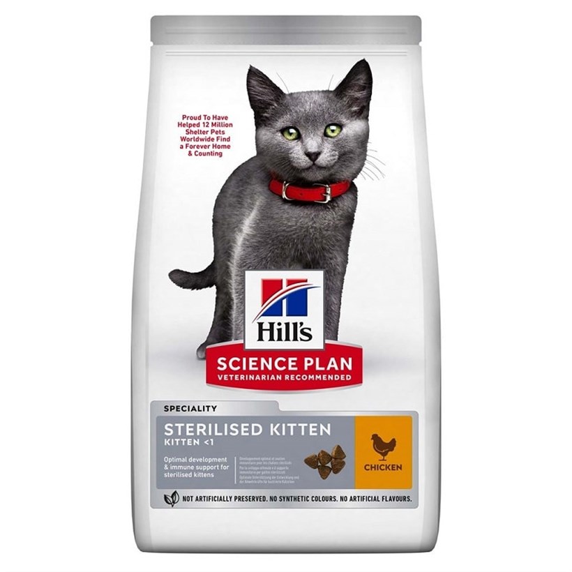 Hills Feline Sterilised Kitten Yavru Kısır Kedi Maması 3 Kg