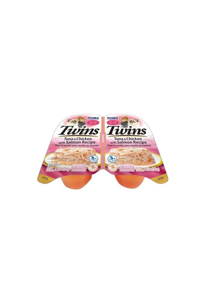 Inaba Twinston Balıklı Tavuklu  Somonlu Tamamlayıcı Mama 2x35 Gr