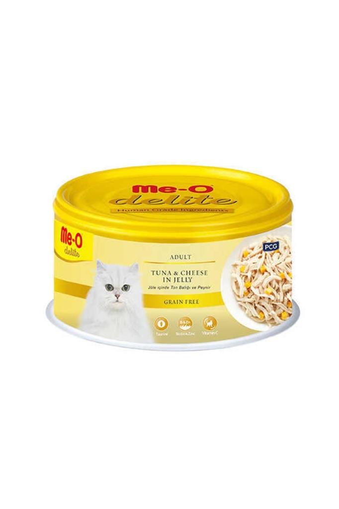 Me-o Delite Ton Balıklı Peynirli Kedi Konservesi 80 Gr 