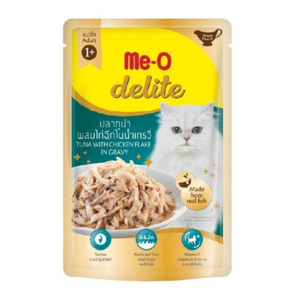 Me-O Delite Ton Balıklı Tavuk Soslu Kedi Yaş Maması 70 Gr