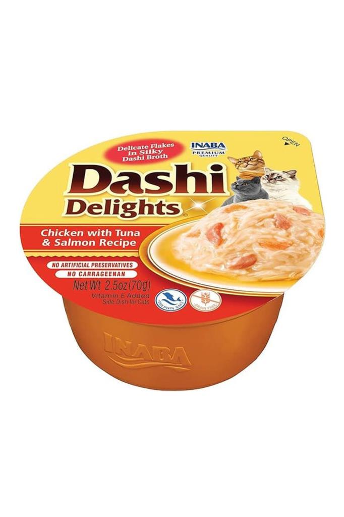 Inaba Ciao Dashi Deligths Tavuk Ton ve Somon Balıklı Kedi Çorbası 70 Gr