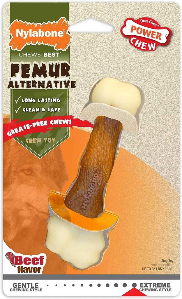 Nylabone Biftek Aromalı Köpek Çiğneme Kemiği Medium