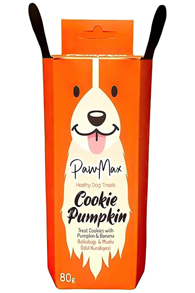 Pawmax Balkabak Ve Muzlu %100 Doğal Köpek Ödül Maması Cookie Pumpkin 80 Gr