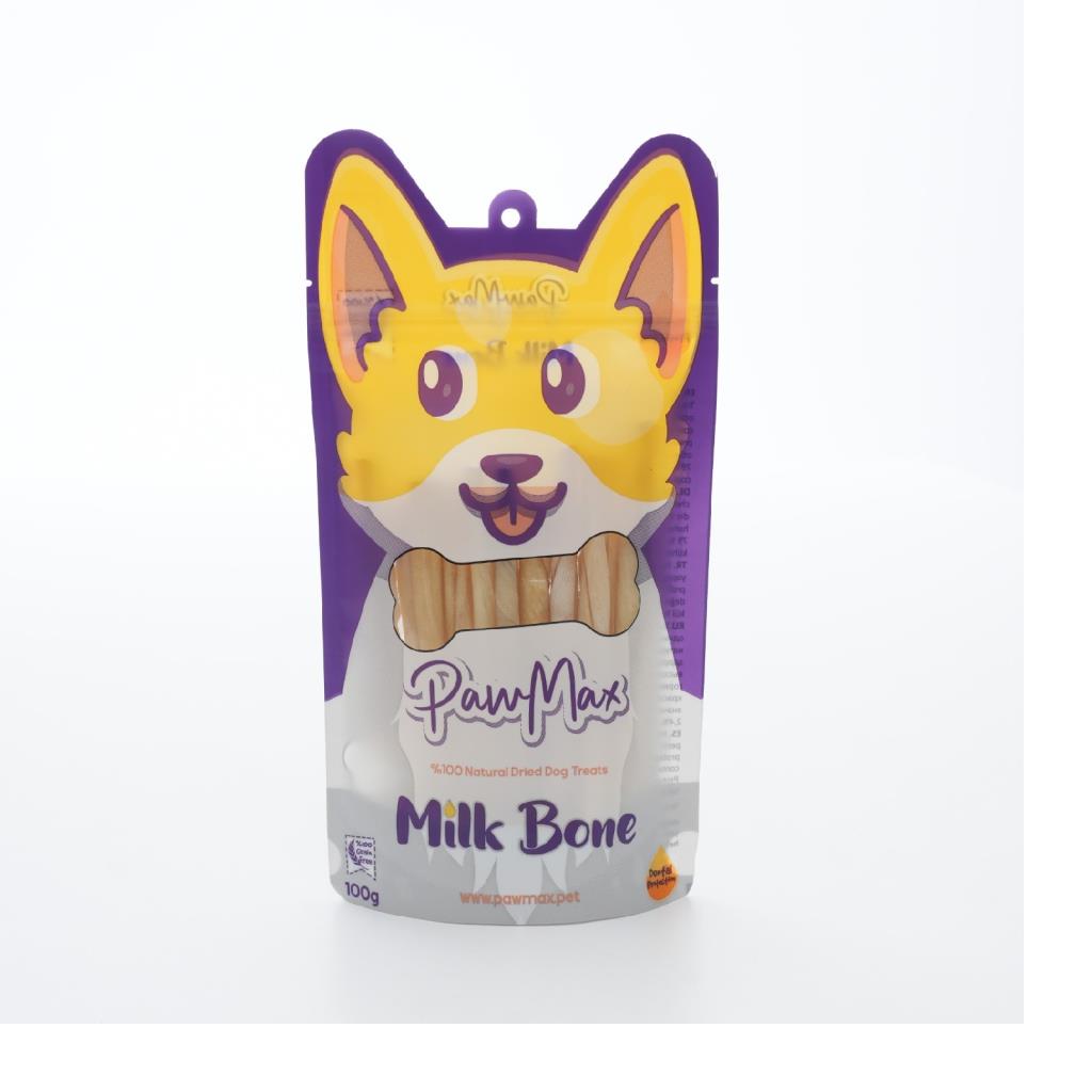 Pawmax Beyaz Burgu Kemik Doğal Kurutulmuş Köpek Ödül Maması Milk Bone 100 Gr