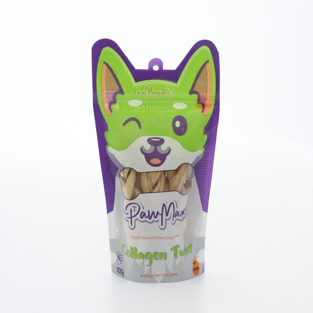 Pawmax Kolajen Örgü Doğal Kurutulmuş Köpek Ödül Maması Collagen Twist 