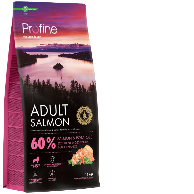 Profine Glutensiz Somonlu Yetiskin Köpek Maması 12 Kg