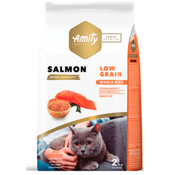Amity Süper Premium Düşük Tahıllı Somon Balıklı Kedi Maması 7 Kg