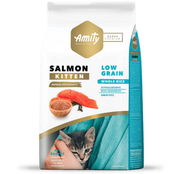 Amity Süper Premium Düşük Tahıllı Somon Balıklı Yavru Kedi Maması 2 Kg