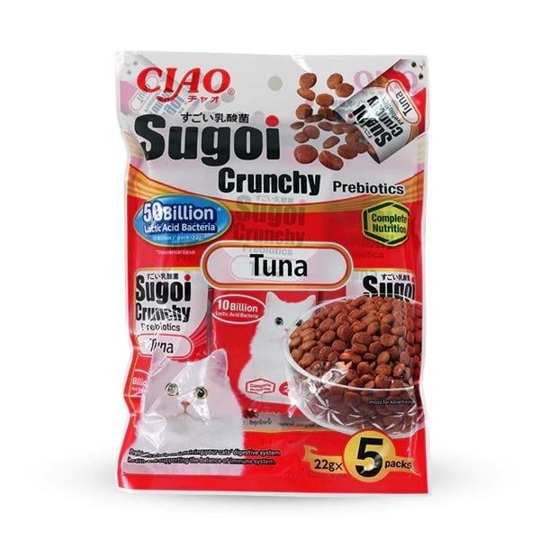 Ciao Sugoi Crunchy Ton Balıklı Prebiotik Kedi Maması 22 Gr 5 Paket 110 Gr