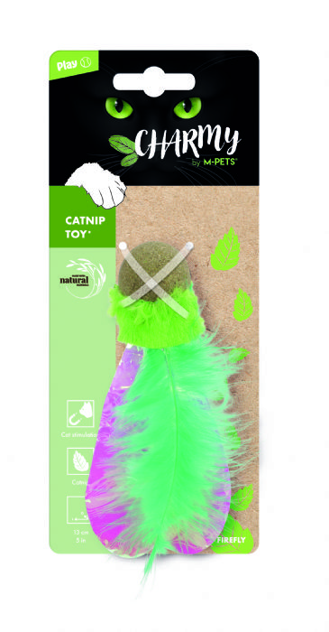 M-Pets Charmy Fırefly Catnipli Kedi Oyuncağı Yeşil