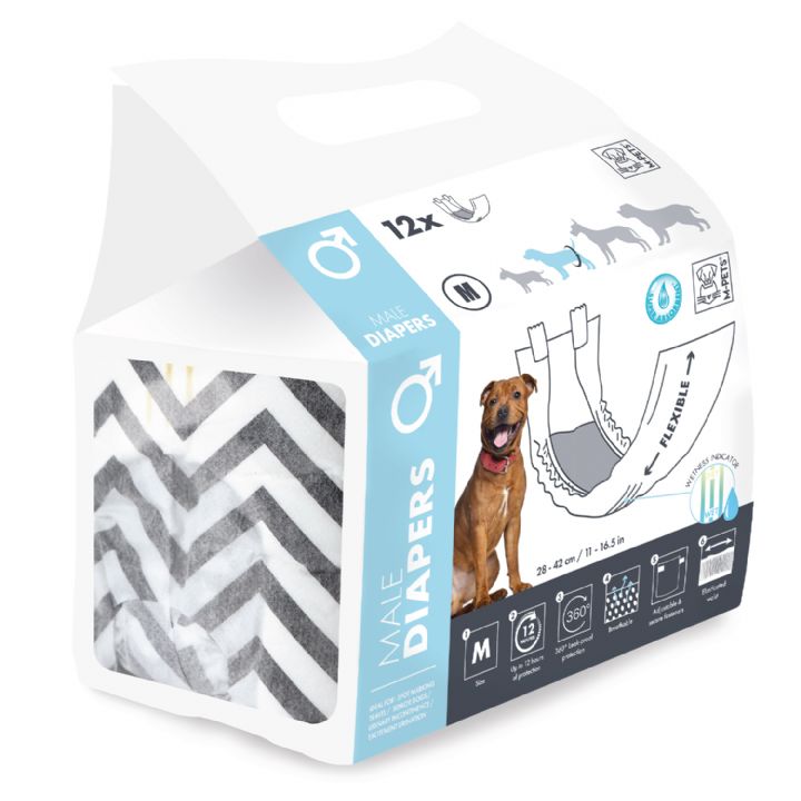 M-Pets Diapers Dişi Köpekler İçin Medium 10'lu Külot