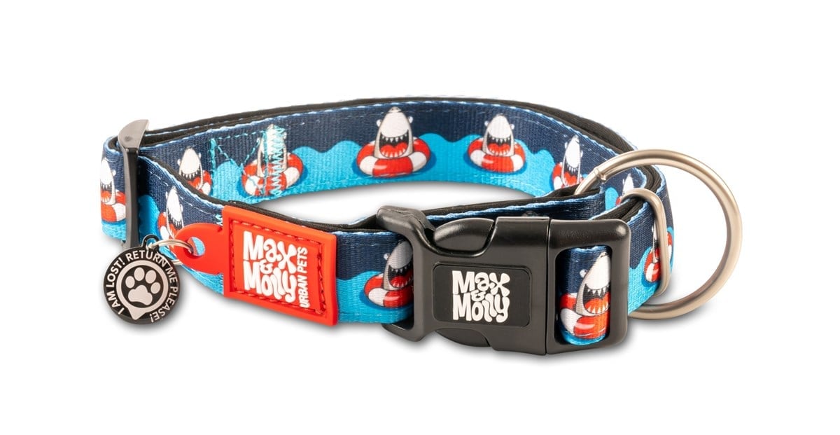 Max Molly Frenzy the Shark Smart ID Köpek Boyun Tasması XSmall