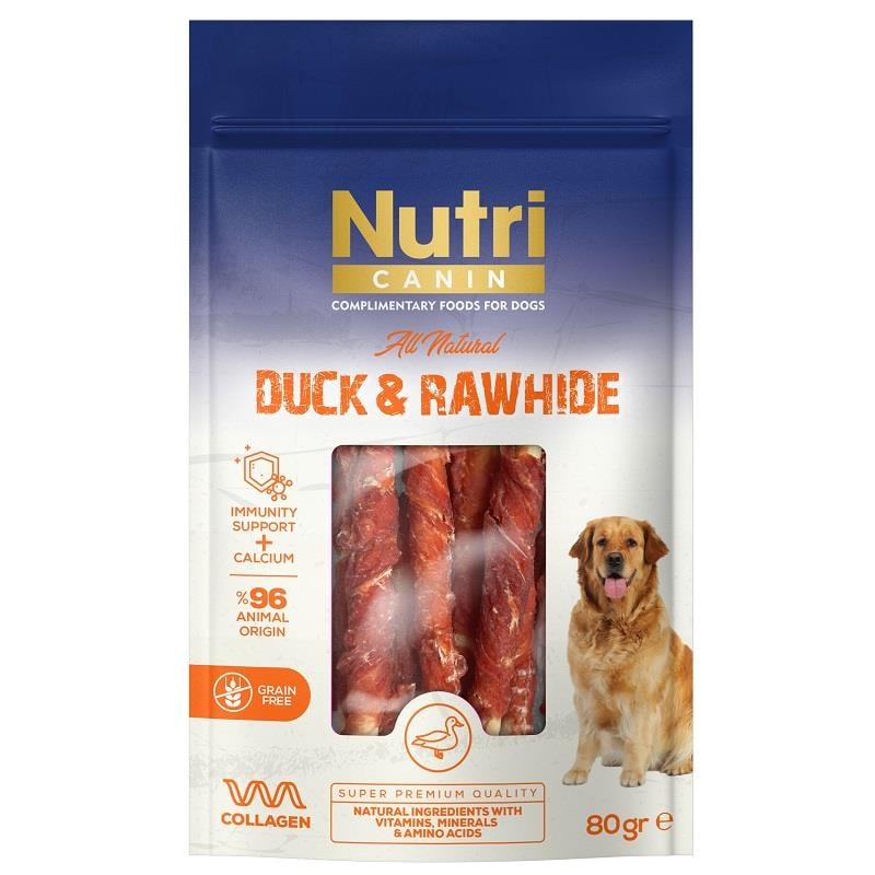 Nutri Canin Ördek Eti Sarılı Kemik Small 80 Gr