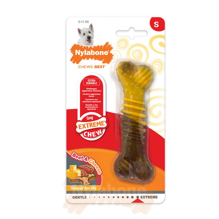 Nylabone Biftek ve Peynir Aromalı Köpek Çiğneme Çubuğu Small