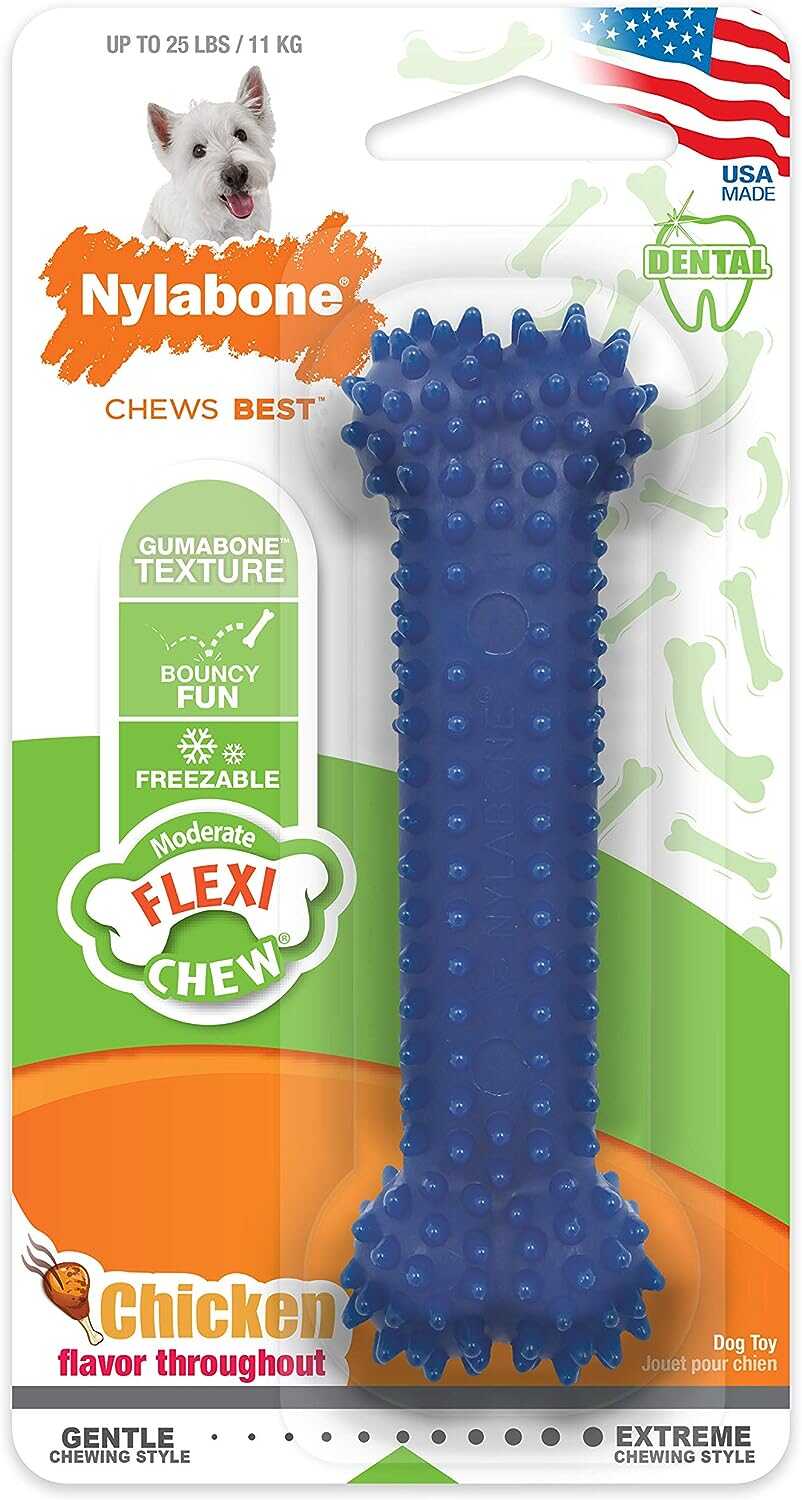 Nylabone Tavuk Aromalı Köpek Çiğneme Kemiği Small