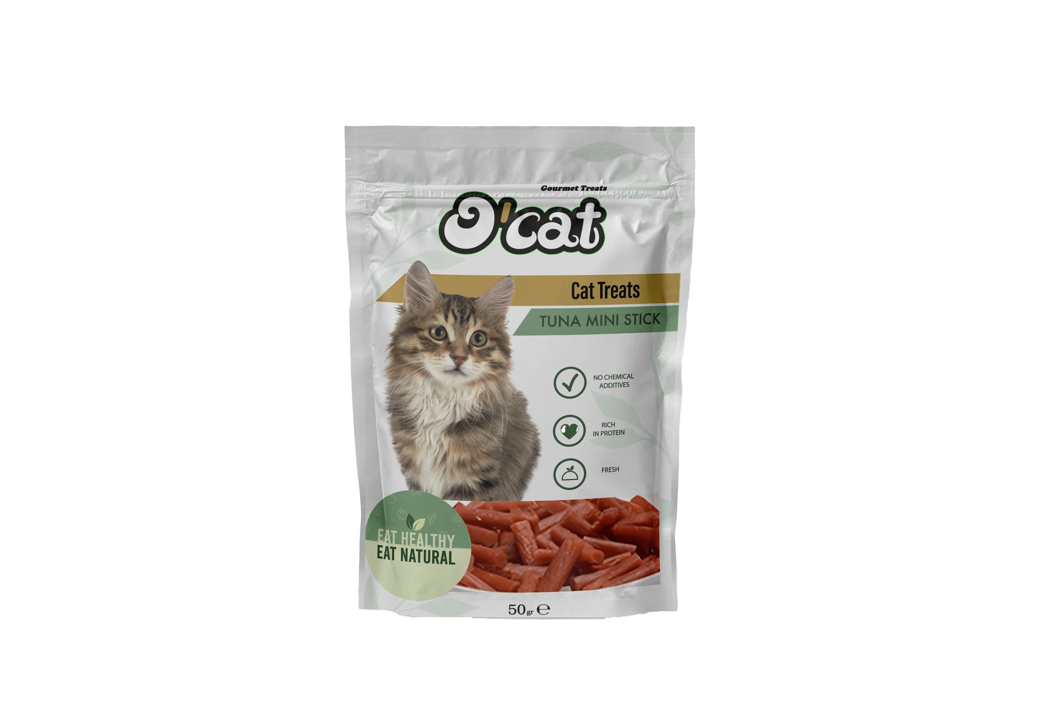 O Cat Tuna Mini Çubuk Kedi Ödülü 50 Gr