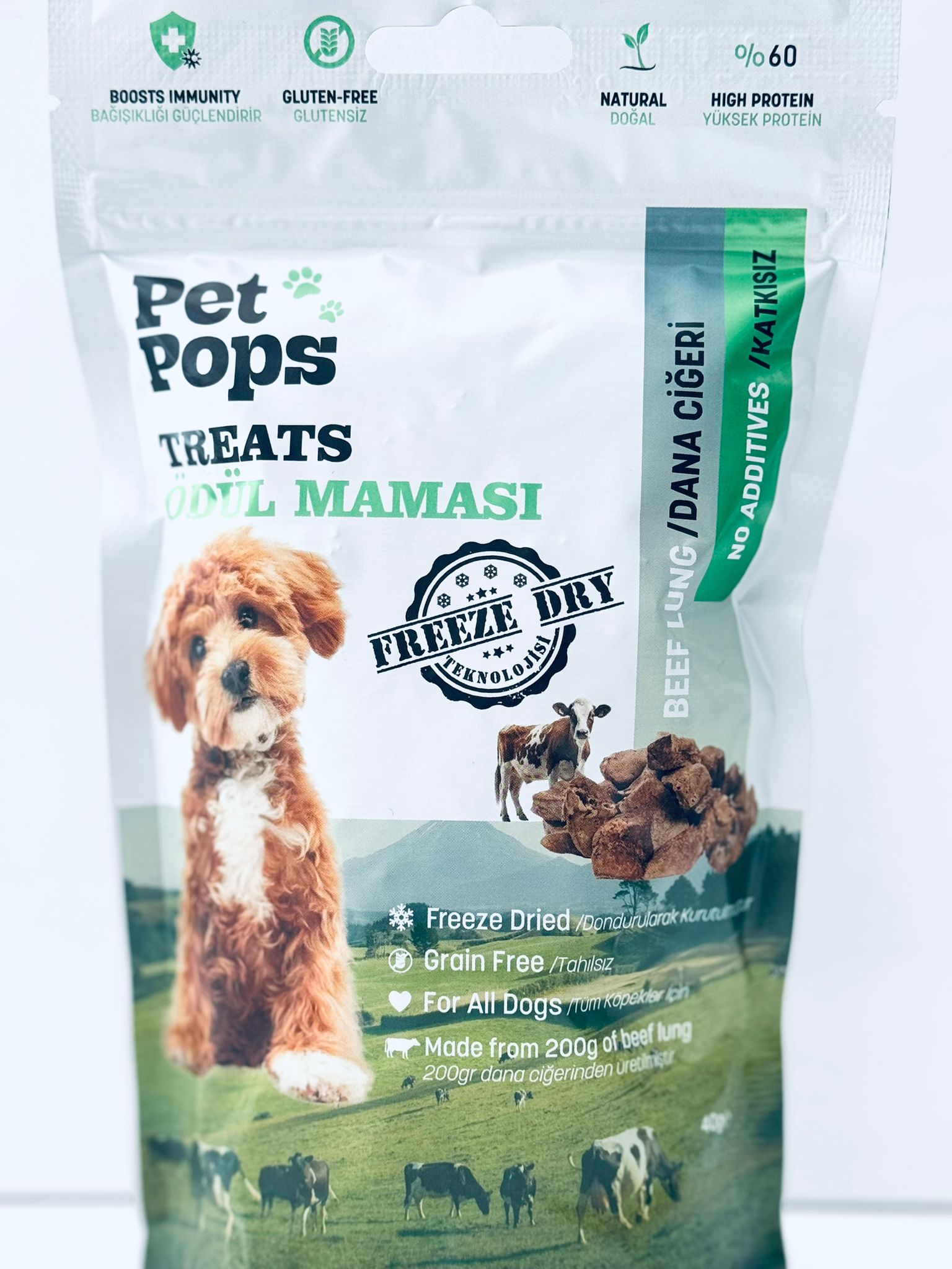 Pet Pops Treats Dana Ciğeri Köpek Ödül Maması 40 Gr