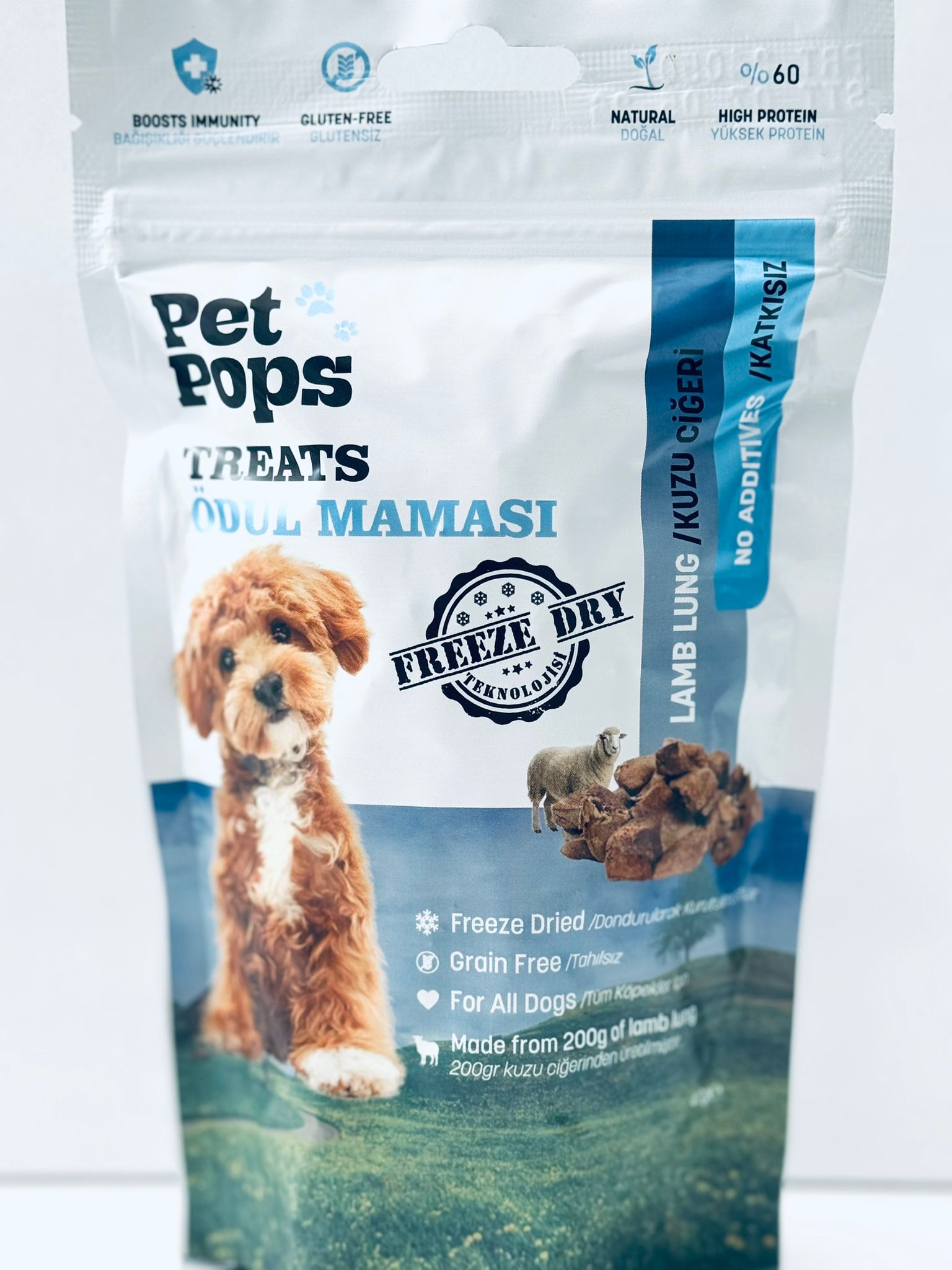 Pet Pops Treats Kuzu Ciğeri Köpek Ödül Maması 40 Gr