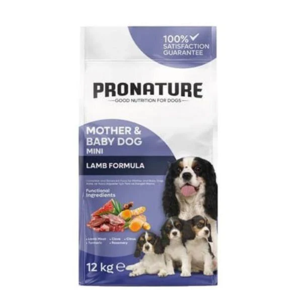 Pronature Mother Baby Dog Kuzu Etli Anne ve Yavru Köpek Maması 12 Kg